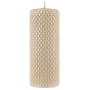 Świeca z tłoczonym wzorem - złota 18 cm - 7 cm fot. 2