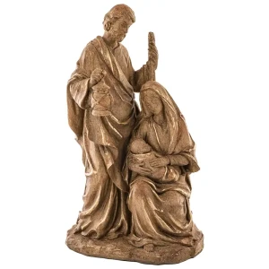 Szopka Bożonarodzeniowa plastikowa jak drewniana - 29x16x11 cm