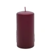 Świąteczna świeczka w zimowe drzewka - bordowa fot. 3