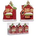 Zawieszka Choinkowa Domek 7 cm fot. 3