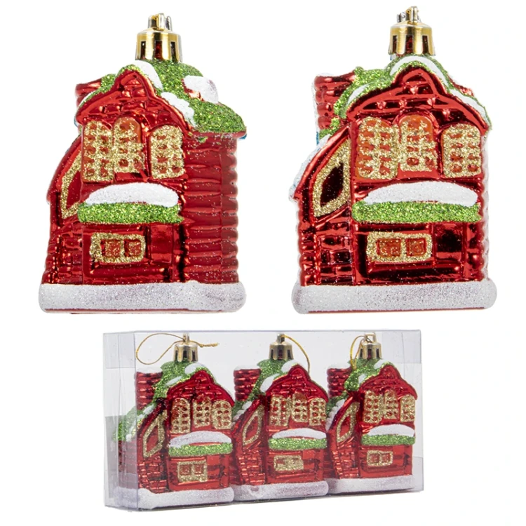 Zawieszka Choinkowa Domek 7 cm fot. 3