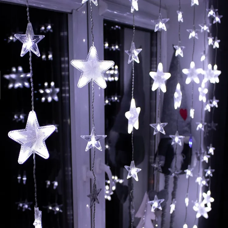 Kurtyna świetlna - gwiazdy 180 LED FLASH fot. 7