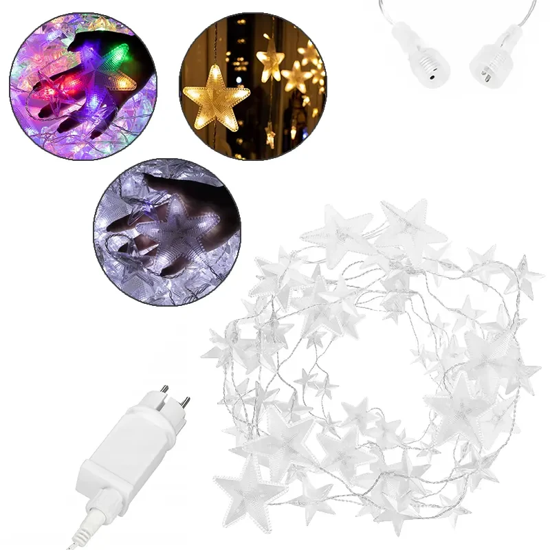 Kurtyna świetlna - gwiazdy 180 LED FLASH fot. 11