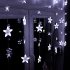 Kurtyna świetlna z pilotem - gwiazdy 136 LED fot. 7