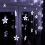 Kurtyna świetlna z pilotem - gwiazdy 136 LED fot. 7