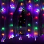 Kurtyna świetlna z pilotem - gwiazdy 136 LED fot. 2