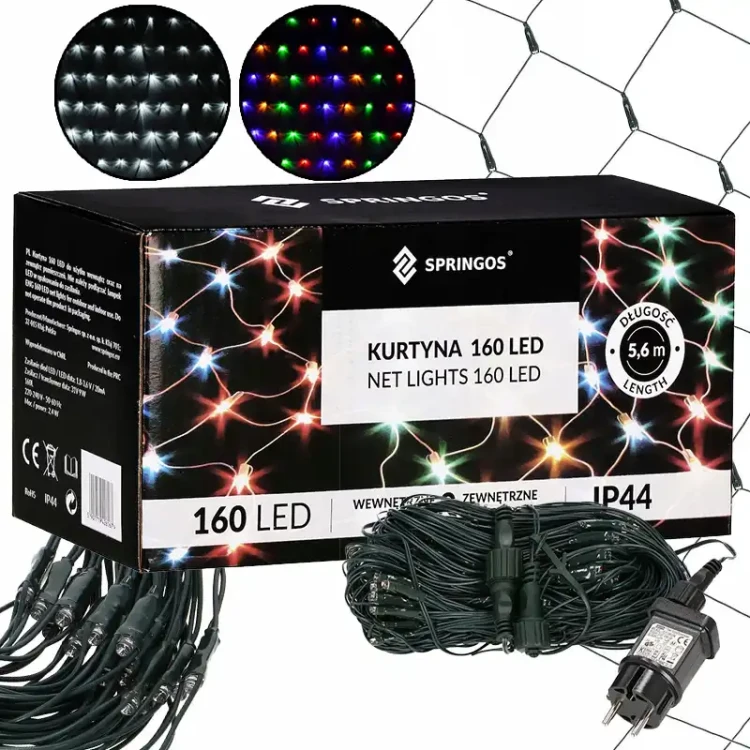 Siatka świetlna 160 LED 2x2,6m fot. 10