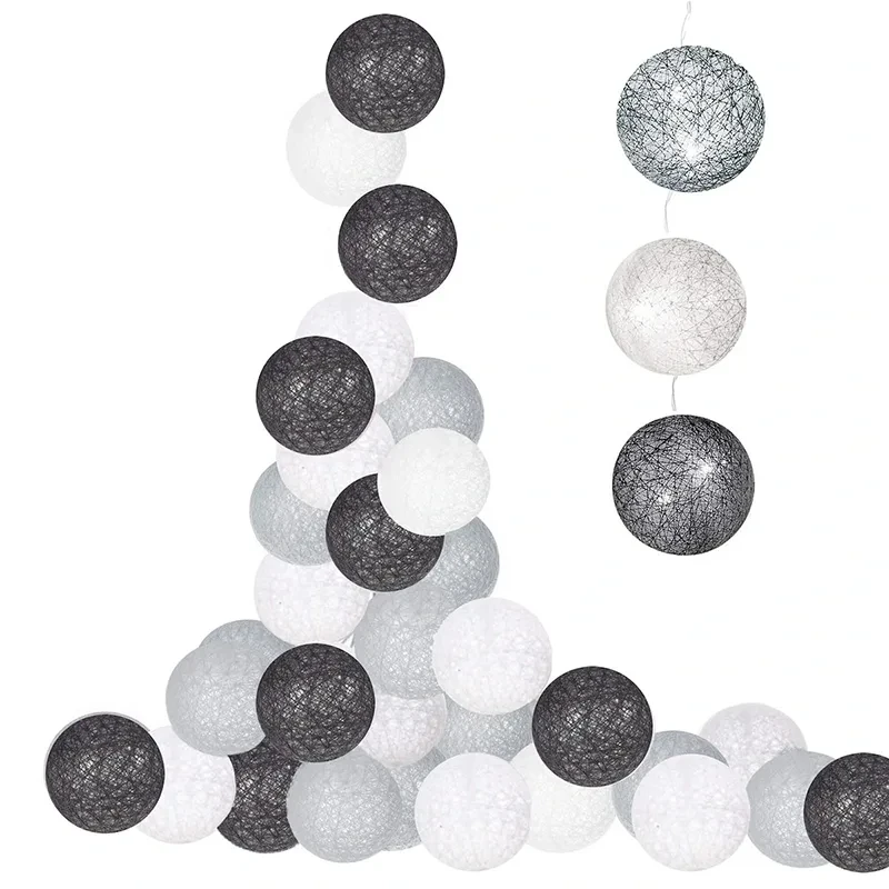 Dekoracyjne światełka - Cotton balls fot. 10