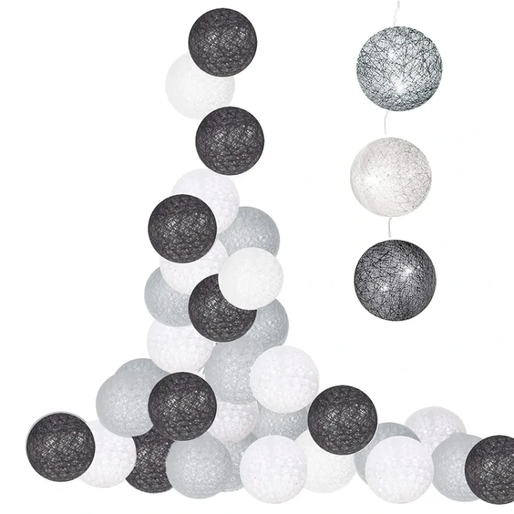 Dekoracyjne światełka - Cotton balls fot. 10