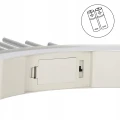 Dekoracyjny świecznik adwentowy srebrny - 11 diod LED