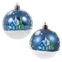 Bombki Choinkowe niebieskie 7 cm fot. 5