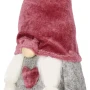 Świąteczny skrzat z warkoczami 37 cm