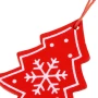 Świąteczne zawieszki drewniane - choinka 4,5 cm kpl. 3 szt.
