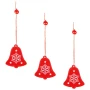 Świąteczne zawieszki drewniane - dzwonek 6 cm kpl. 3 szt.