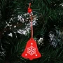 Świąteczne zawieszki drewniane - dzwonek 6 cm kpl. 3 szt.
