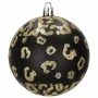 Bombki choinkowe czarno-złote - 8 cm kpl. 16 szt.