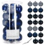 Bombki choinkowe granatowe 4 cm 20 szt.