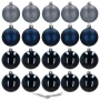 Bombki choinkowe granatowe 4 cm 20 szt.
