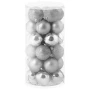 Bombki choinkowe srebrne 6 cm 30 szt.