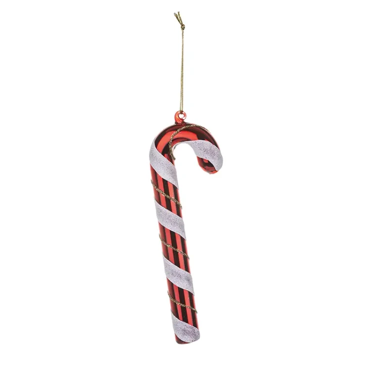 Szklane bombki choinkowe - Laski cukrowe 11 cm