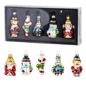 Bombki choinkowe kształtki kpl. 5 szt.