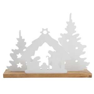 Drewniana szopka Bożonarodzeniowa 40x12x30 cm