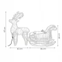 Renifer świetlny z saniami 150 cm