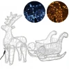 Renifer świetlny z saniami 150 cm