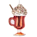 Szklane ozdoby choinkowe - Czekolada w kubku 13 cm