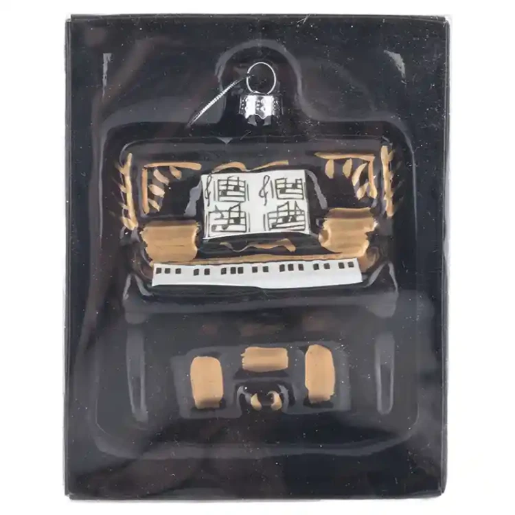 Szklane ozdoby choinkowe - Pianino 10,5 cm