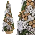 Choinka sztuczna dekorowana SILVER 160 cm PREMIUM