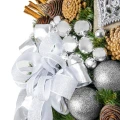 Choinka sztuczna dekorowana SILVER 180 cm PREMIUM