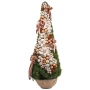 Choinka sztuczna dekorowana srebro-pomarańczowa MAROKO 180 cm PREMIUM