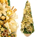 Choinka Sztuczna Złota - Ozdobiona