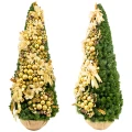Choinka Sztuczna Złota - Ozdobiona