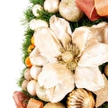 Choinka sztuczna dekorowana srebro-pomarańczowa MAROKO 110 cm PREMIUM