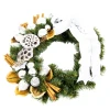 Wianek Świąteczny Premium 35 cm - Silver