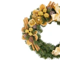 Wianek Świąteczny Premium 35 cm - GOLD