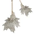 Zawieszka choinkowa - Liść klonu 8,5 cm