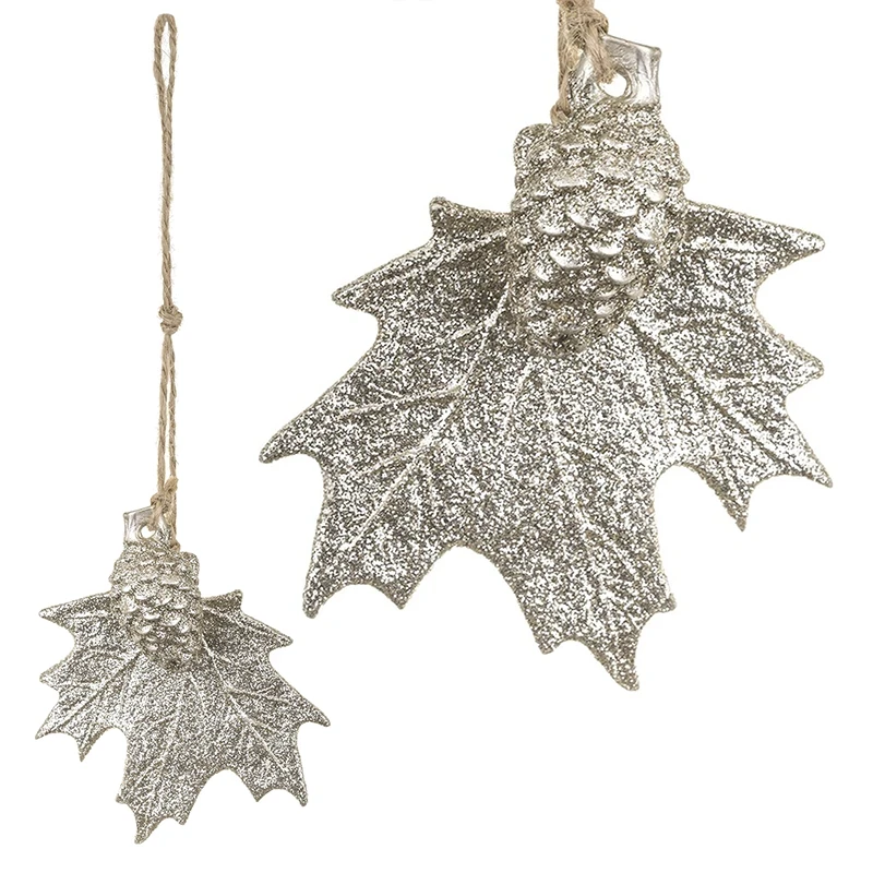 Zawieszka choinkowa - Liść klonu 8,5 cm