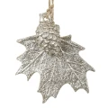 Zawieszka choinkowa - Liść klonu 8,5 cm