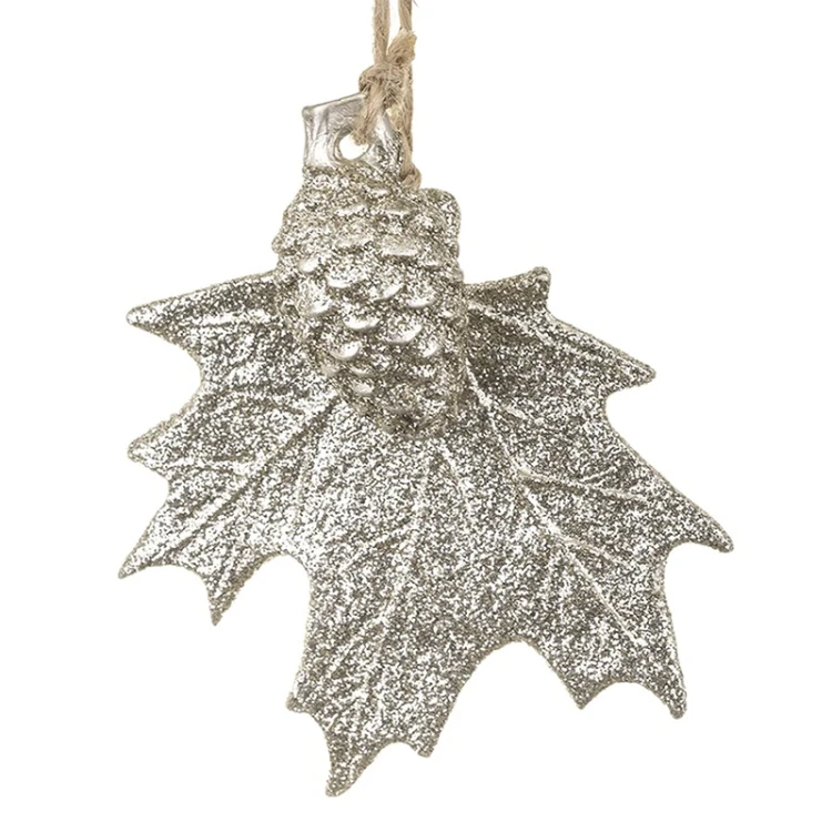 Zawieszka choinkowa - Liść klonu 8,5 cm