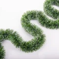 Łańcuch na choinkę grubo cięty 6 m - zielony z białym fot. 6