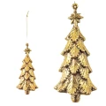 Zawieszka choinkowa - złota choinka 13 cm