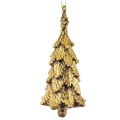 Zawieszka choinkowa - złota choinka 13 cm