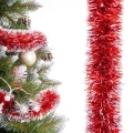 Łańcuch na choinkę 6 m - czerwono-srebrny fot. 1