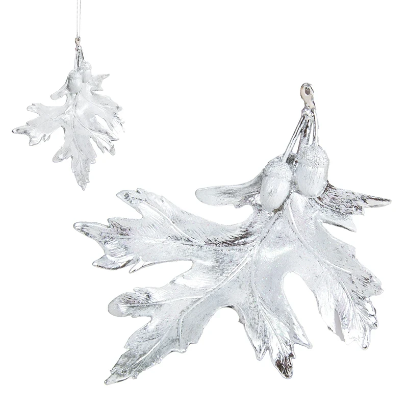 Zawieszka choinkowa - liść dębu 20 cm