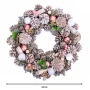 Ośnieżony wianek Bożonarodzeniowy 34 cm