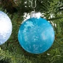 Szklane bombki choinkowe 5/6/7 cm MIX 42 szt. - JASNONIEBIESKIE fot. 52
