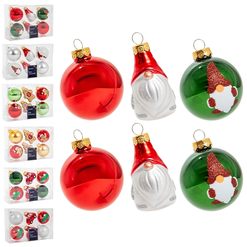 Zestaw szklanych bombek 6 cm fot. 13